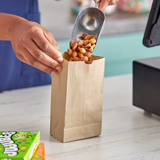 2LB PAPER BAG BROWN LION KRAFT (30PK X 100PCS)-3000CT