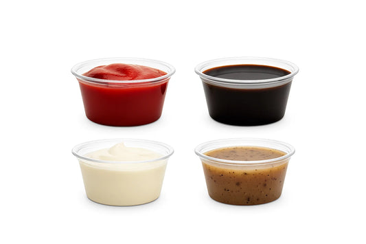 1OZ PLASTIC PP SAUCE CUP TOVA (25PK X 100PCS)-2500CT