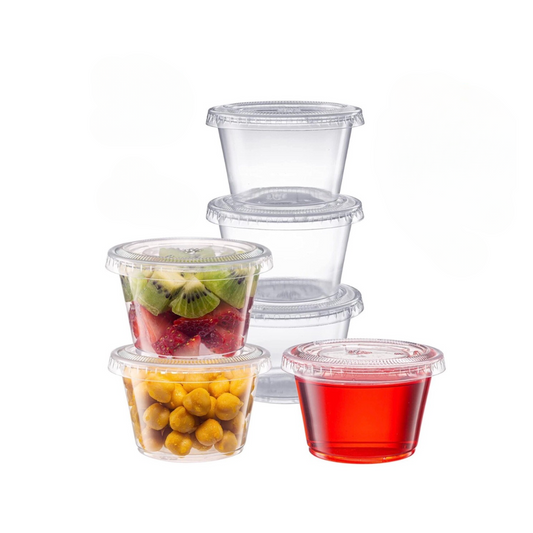 5.5OZ SAUCE CUP CLEAR (25PK X 100PCS)