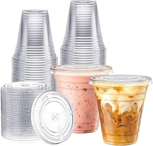 12OZ PLASTIC PP CUP SMOOTHIE CLEAR WOODYS (20PK X 50PCS)-1000CT #D15