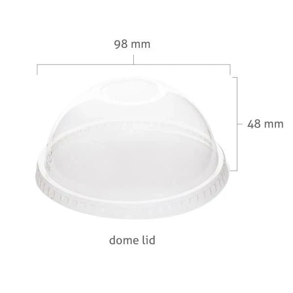 12/14/16OZ  SMOOTHIE CUP PETE DOME LID (20PK X 50PCS)-1000CT
