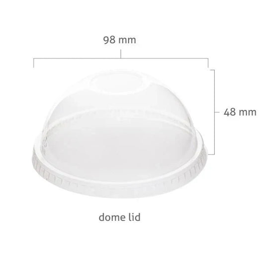12/14/16OZ  SMOOTHIE CUP PETE DOME LID (20PK X 50PCS)-1000CT