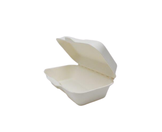 8" X 4" PAPER 1 COMP CURRY GOAT LUNCH BOX WHITE WOODYS (4PK X 50PCS)-200CT