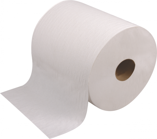 INDUSTRIAL  HAND PAPER TOWEL WHITE TOVA JUMBO EXTRA LONG 12 ROLLS